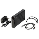 i-tec MYSAFE35U401 drevkabinet HDD kabinet Sort, Metallic 3.5"