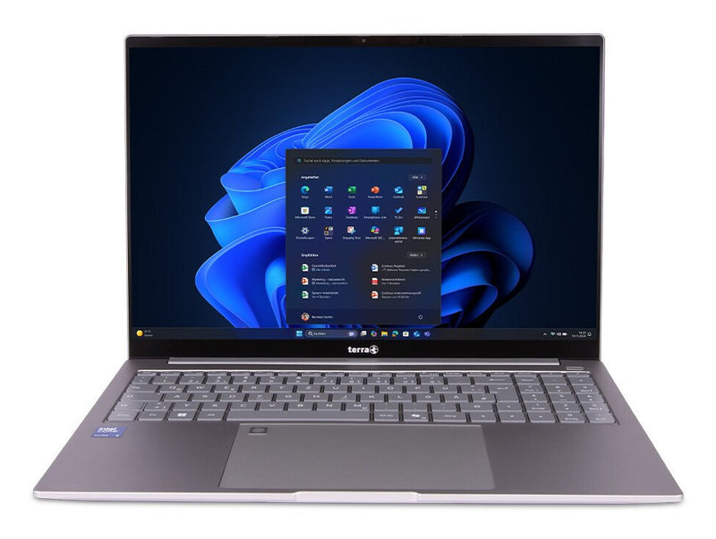 TERRA MOBILE 1552 Intel Core Ultra 7 155U Laptop 38,9 cm (15.3") WUXGA 16 GB DDR5-SDRAM 500 GB SSD Wi-Fi 6 (802.11ax) Windows 11 Pro Sølv Tysk