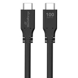 MediaRange MRCS218 USB-kabel USB 3.2 Gen 1 (3.1 Gen 1) 3 m USB C 10 Gbit/sek. 100 W Sort