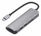XtremeMac dockingstation USB Type-C 5000 Mbit/s Grå