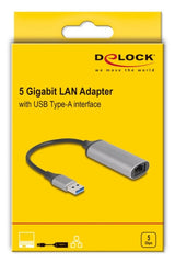DeLOCK 81571 kabel kønsskifter USB Type-A RJ-45 Anthracit