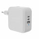 HYPER HJ1003WHWWGL oplader til mobil enhed Laptop, Smartphone, Tablet Hvid Vekselstrøm Hurtig opladning Indendørs