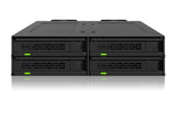 Icy Dock MB324V4P-B drevkabinet SSD kabinet Sort 2.5"