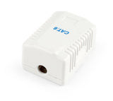Gembird NCAC-1F6-01 stikdåse RJ-45 Hvid