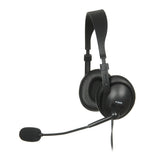 iBox W1MV Headset Ledningsført Kontor/Callcenter Sort