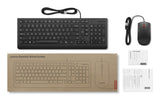 Lenovo 4X31R64414 tastatur Mus inkluderet Universel USB Tysk Sort