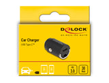 DeLOCK 64278 oplader til mobil enhed Universel Sort Cigartænder Hurtig opladning Automatisk