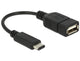 DeLOCK 65579 USB-kabel USB 2.0 0,15 m USB C USB A 0,48 Gbit/sek. Sort