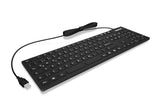 KeySonic KSK-8030 IN (CH) tastatur Industriel USB QWERTZ Schweizisk Sort