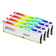 Kingston Technology FURY Beast 128 GB 5200 MT/s DDR5 CL40 DIMM (sæt med 4) White RGB XMP
