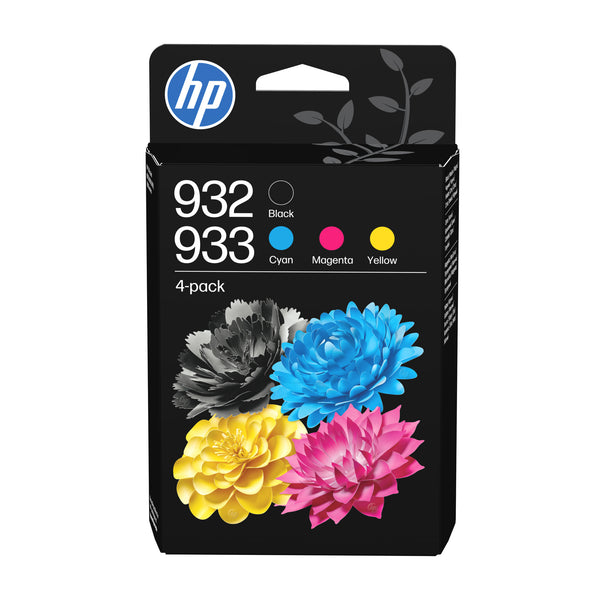 HP Original 932-blæk, sort/933 cyan/magenta/gul, 4 stk.