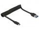 DeLOCK 85349 USB-kabel USB 3.2 Gen 2 (3.1 Gen 2) 1,2 m USB A USB C 10 Gbit/sek. Sort