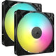Corsair RS140 ARGB Computerkabinet Ventilator 14 cm Sort 2 stk