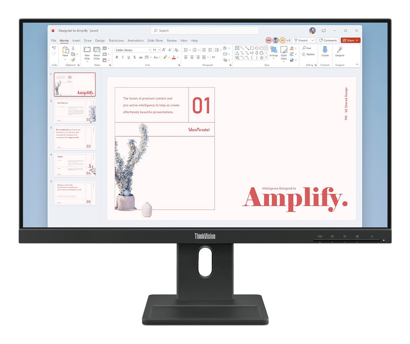 Lenovo ThinkVision E24-40 computerskærm 60,5 cm (23.8") 1920 x 1080 pixel Fuld HD LCD Sort