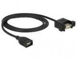 DeLOCK 85460 USB-kabel USB 2.0 1 m USB A 0,48 Gbit/sek. Sort