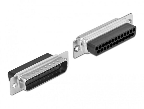 DeLOCK 66648 kabel kønsskifter D-Sub 25 pin RJ45 jack Blå