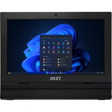 MSI Pro AP162T ADL-042XEU All-in-One PC Intel® N N100 39,6 cm (15.6") 1920 x 1080 pixel Berøringsskærm 8 GB DDR4-SDRAM 256 GB SSD Wi-Fi 6E (802.11ax) Sort