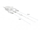 DeLOCK 81375 USB-kabel USB 2.0 0,5 m USB A USB C 0,48 Gbit/sek. Hvid
