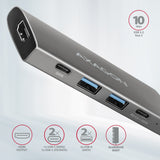 Axagon HMC-5G21 dockingstation Ledningsført USB 3.2 Gen 2 (3.1 Gen 2) Type-C Grå