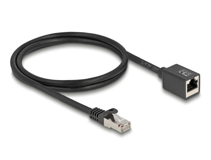 DeLOCK 90294 netværkskabel Sort 1 m Cat6a S/FTP (S-STP)
