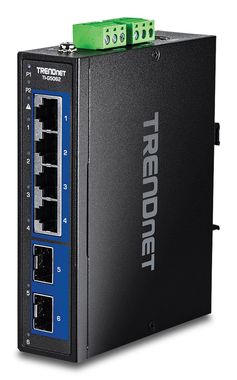 Trendnet TI-G5062 netværksswitch Ikke administreret 2.5G Ethernet (100/1000/2500) Sort