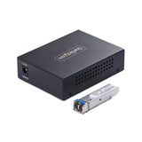 StarTech.com MCM1110SMLC20 netværksomformer til medie 2000 Mbit/s 1310 nm Enkeltilstand Sort