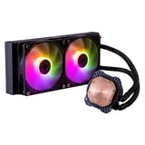 Cooler Master MasterLiquid 240L Core ARGB Processor Væskekølingssæt 12 cm Sort
