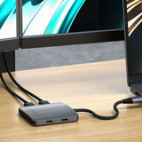 Satechi ST-H4CPDM interface hub USB Type-C 10000 Mbit/s Grå