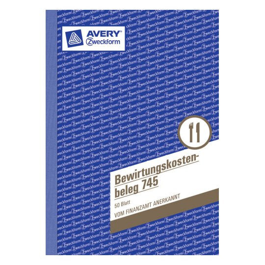 Avery 745 administrationsbog Blå, Hvid
