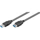 Goobay 43998 USB-kabel USB 3.2 Gen 1 (3.1 Gen 1) 1,8 m USB A Sort