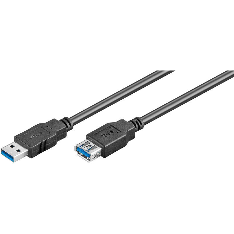 Goobay 43998 USB-kabel USB 3.2 Gen 1 (3.1 Gen 1) 1,8 m USB A Sort