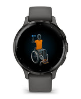 Garmin Venu 3S 3,05 cm (1.2") AMOLED 41 mm Digital 390 x 390 pixel Berøringsskærm Grå Wi-Fi GPS (satellit)