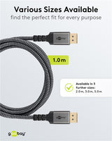 Goobay 75681 DisplayPort kabel 3 m Sort