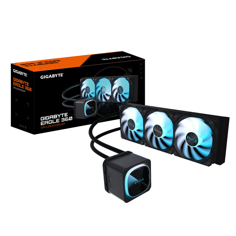 GIGABYTE EAGLE 360 Processor Alt-i-en væskekøler 12 cm Sort 4 stk
