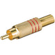 Goobay RCA plug Rød