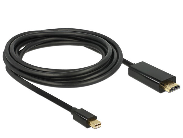 DeLOCK 83698 videokabel adapter 1 m Mini DisplayPort HDMI Sort