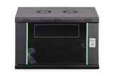 Digitus DN-19 07-U-EC-SW stativ 7U Vægmonteret stativ Sort