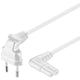 Goobay CEE 7/16 / IEC 60320 C7, 1 m Hvid CEE7/16 C7 forbinder