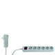 REV 0012626114 stikdåse 2 m 6 AC stikkontakt(er) Indendørs Hvid