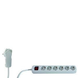 REV 0012626114 stikdåse 2 m 6 AC stikkontakt(er) Indendørs Hvid
