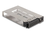 DeLOCK 47018 drive bay panel 2.5" Opbevaring drev bakke Sort, Sølv