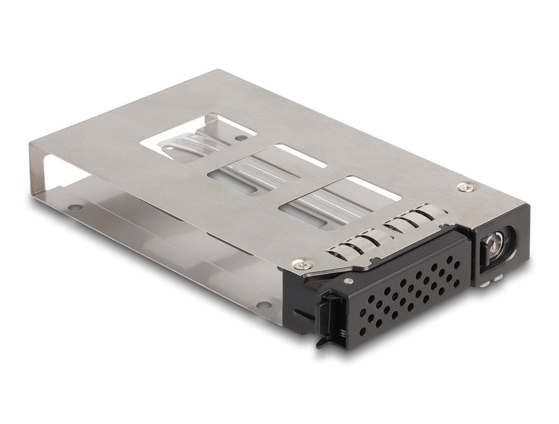 DeLOCK 47018 drive bay panel 2.5" Opbevaring drev bakke Sort, Sølv