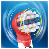 Oral-B 80352667 børstehoved til elektrisk tandbørste 3 stk Blå, Hvid