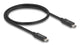 DeLOCK 81210 USB-kabel USB4 Gen 4x2 0,5 m USB C 80 Gbit/sek. 240 W Sort