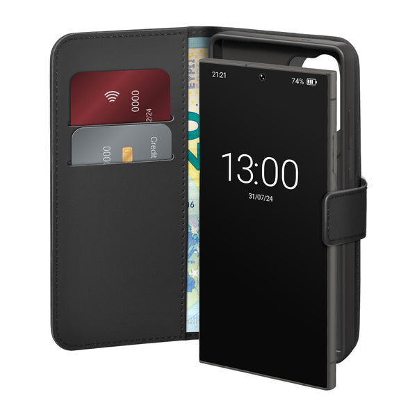 PURO PUSGS26UBOOKC8BLK mobiltelefon etui 17,5 cm (6.9") Tegnebogsetui Sort