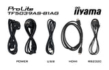 iiyama TF5039AS-B1AG computerskærm 125,7 cm (49.5") 3840 x 2160 pixel 4K Ultra HD LED Berøringsskærm Sort