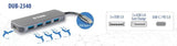 D-Link DUB-2340 interface hub USB Type-C 5000 Mbit/s Grå