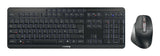 CHERRY Stream desktop ultimate tastatur Mus inkluderet Hjemme/kontor USB + RF Wireless + Bluetooth AZERTY Fransk Sort