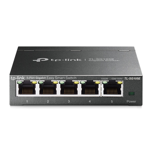 TP-Link TL-SG105E(UN) netværksswitch Administreret L2 Gigabit Ethernet (10/100/1000) Sort