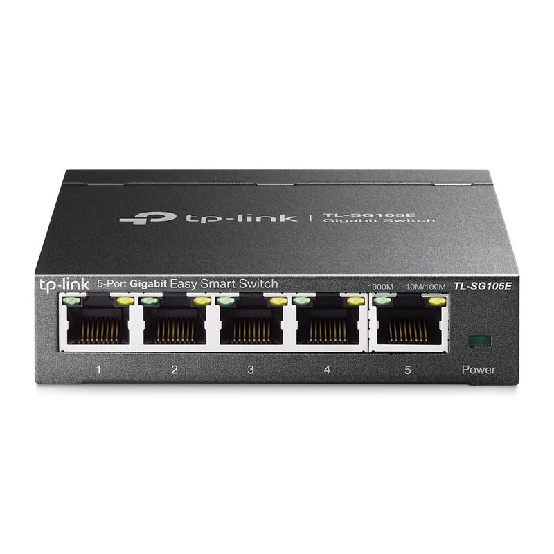 TP-Link TL-SG105E(UN) netværksswitch Administreret L2 Gigabit Ethernet (10/100/1000) Sort